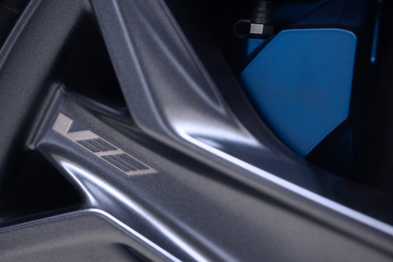 Close-up of the 2026 OPTIQ-V Brembo Performance Front Brakes | McDonald Cadillac in Saginaw MI